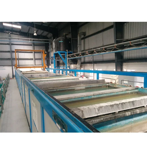 Bleaching section in a textile factory