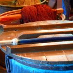 dyeing of yarn in process