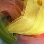 colorful fabrics overlapping